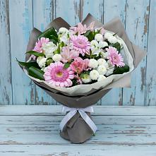 Букет цветов из:  Герберы, Альстромерии и Хризантемы во Фрязино