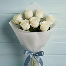 Букет 7 Белых роз Эдлесс Лав во Фрязино