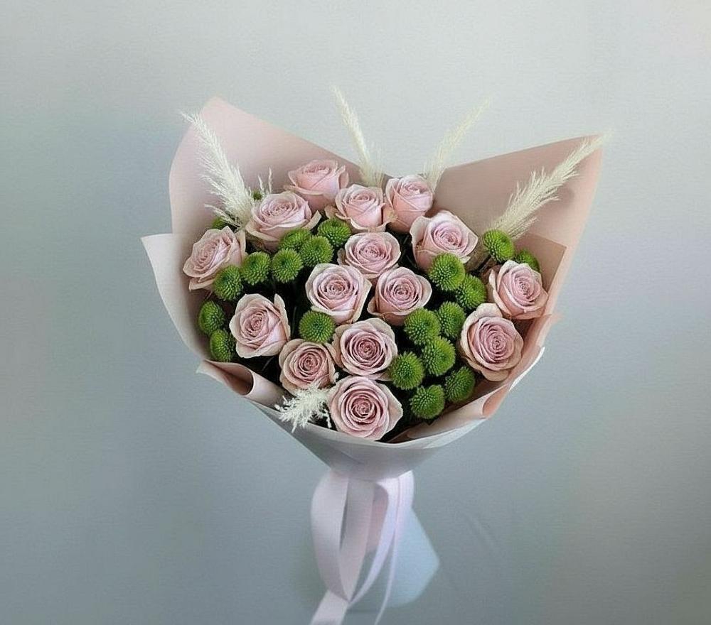 Букет цветов из: Розы и Хризантемы во Фрязино