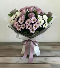 Букет цветов из:  Хризантемы и Розы во Фрязино