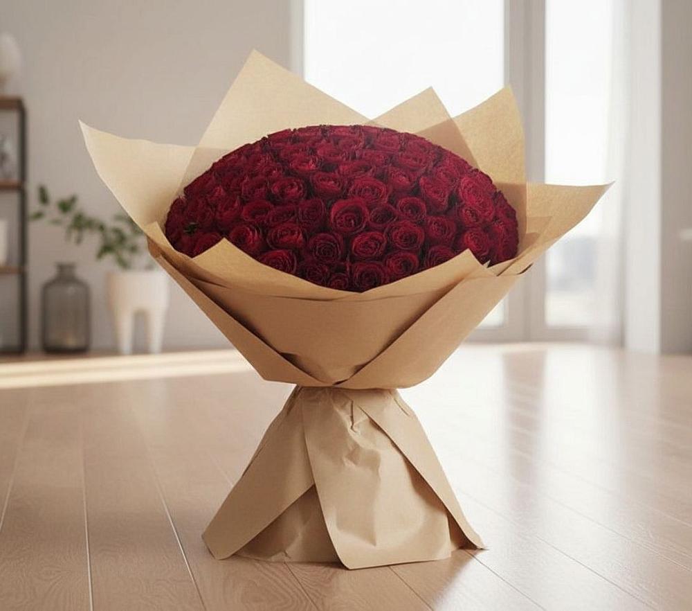 Букет 101 Красная роза во Фрязино