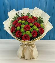 Букет цветов из:  Розы и Хризантемы во Фрязино