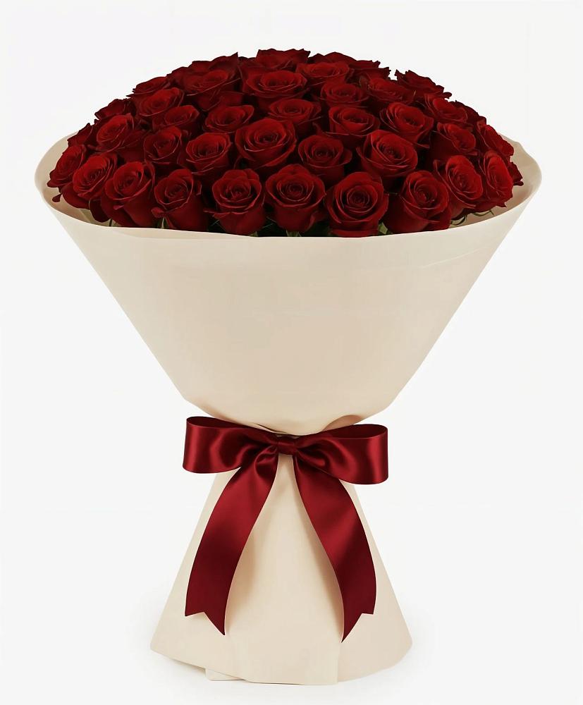 Букет 101 Бордовая роза Блэк Бакарра во Фрязино